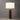 Nova of California Tambo Table Lamp Dark Walnut Wood Weathered Brass White Linen Shade