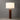 Nova of California Tambo Table Lamp Dark Walnut Wood Weathered Brass White Linen Shade