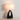 Nova of California Trina Table Lamp Ebony Wood Weathered Brass White Linen Shade