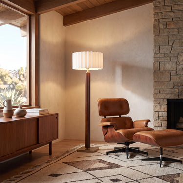 Nova Tambo Floor Lamp, Scallop Shade, photo 3
