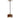 Nova of California Tambo Pendant Light Dark Walnut Wood Weathered Brass
