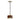 Nova of California Tambo Pendant Light Dark Walnut Wood Weathered Brass
