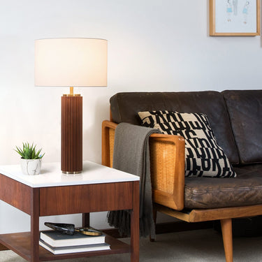 Nova Tambo Table Lamp, Walnut and Brass, photo 3