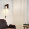 Nova of California Tambo Wall Sconce Dark Walnut Wood Weathered Brass