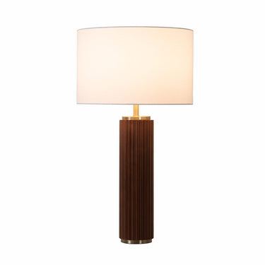 Nova Tambo Table Lamp, Walnut and Brass in Dark Walnut, photo 2