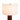 Nova of California Tambo Table Lamp Dark Walnut Wood Weathered Brass White Linen Shade