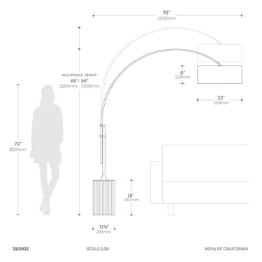 Nova Tambo Adjustable Arc Lamp, photo 4