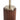 Nova of California Tambo Table Lamp Dark Walnut Wood Weathered Brass White Linen Shade