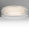 Tango 15 flush mount with Clear outer glass | Besa Lighting