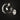 Oluce The Globe wall lamp in satin nickel with transparent glass sphere on a dark studio background