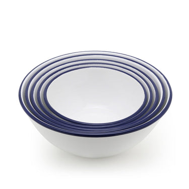 Tsukiusagi-jirushi Set of 5 enamel nesting bowls