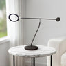 Finesse Decor Table Lamp Black and Chrome