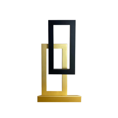 Finesse Decor Satin Black & Satin Gold Table Lamp