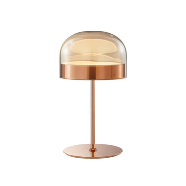Finesse Decor Iron and Champagne Glass Table Lamp Rose Gold