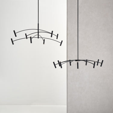 Aerial 40" Black Chandelier by Visual Comfort 