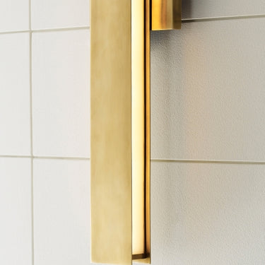 ADA compliant Bau 24" LED bathroom light, 24 inch length, damp rated.