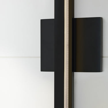 Modern Wall Sconce for Bathroom Over Mirror | 36" Banda LED Light | Black Finish