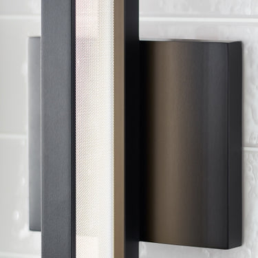 Chrome 36" LED Wall Sconce | Modern Bathroom Vanity Light | Banda | Dark Bronze
