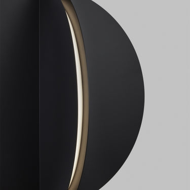 Oversized Geometric Pendant Light | Bau 28" | Black or Brass Finish