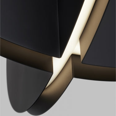Contemporary Kitchen Island Pendant | Bau 28" | Nightshade Black
