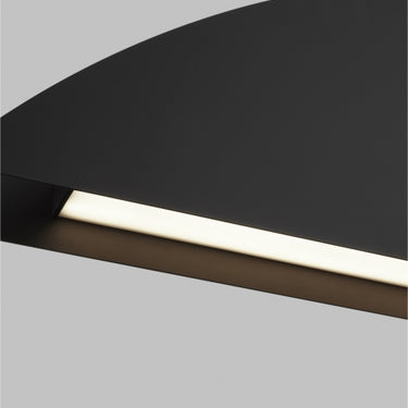 Sean Lavin's Bau 50 linear suspension light in Nightshade Black, a statement piece for contemporary spaces. 