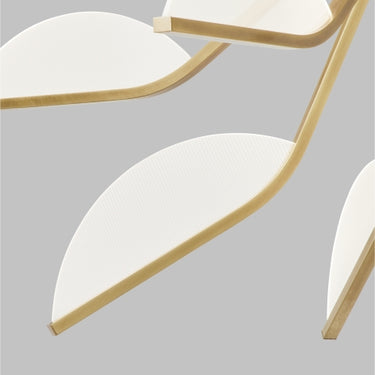 Large Modern Chandelier, Belterra 43", Natural Brass, Dining Room Lighting