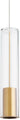 Captra Clear Cylinder Pendant by Sean Lavin for Visual Comfort - front