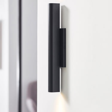 Close-up of Chara Square 17 LED Outdoor Wall Sconce in sleek design
