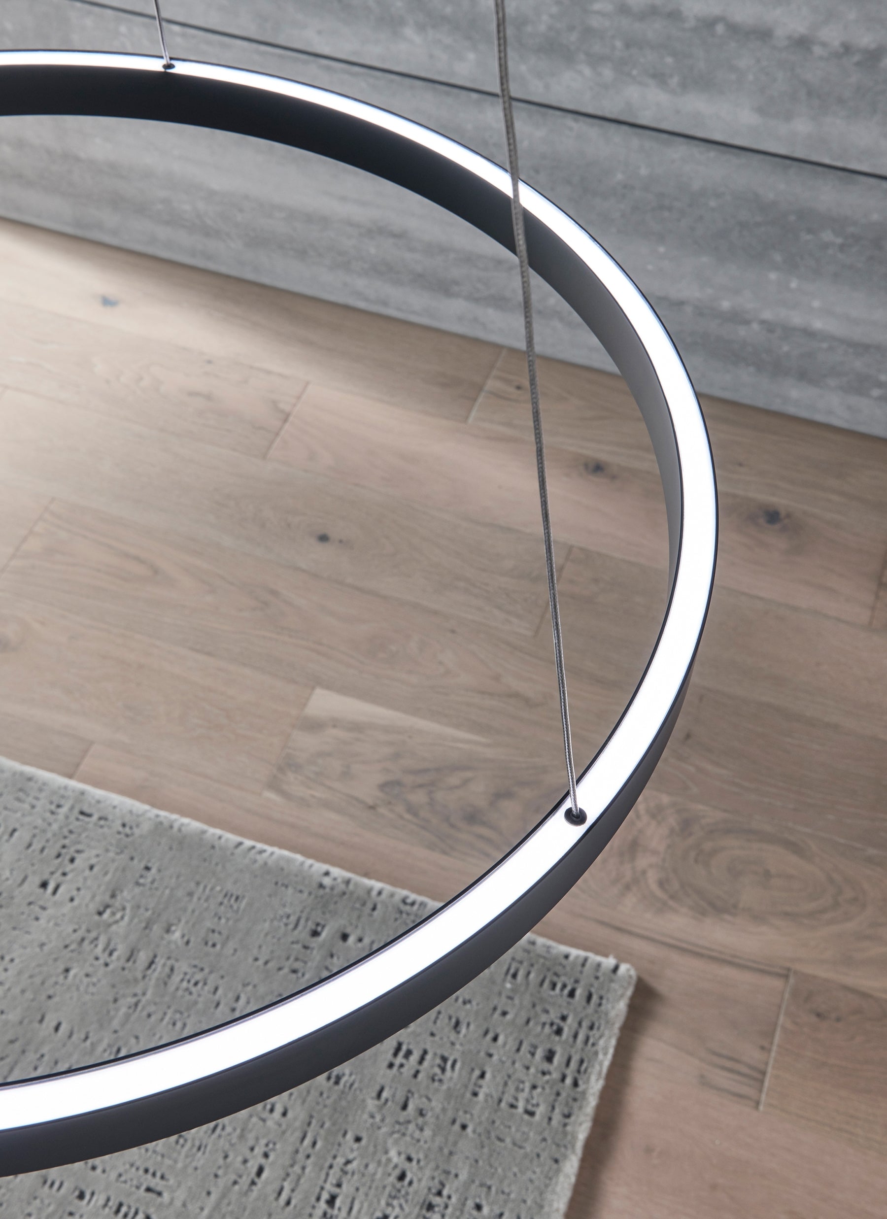 Fiama Pendant Light 30 Black Top View