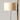 Santa & Cole TMM floor lamp in walnut finish and beige parchment with warm ambient lighting for bedroom and reading corner