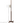 TMM Floor Lamp by Santa & Cole with walnut wood structure and adjustable parchment shade in modern living room