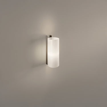 Santa & Cole TMM Metálico wall lamp in satin nickel with white shade