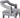 TOV Tiffany Grey Velvet Chair