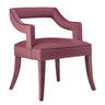 TOV Tiffany Performance Velvet Dining Chair Pink
