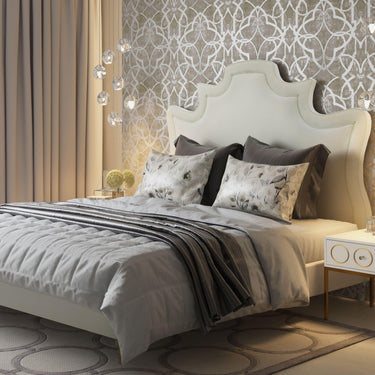 TOV Serenity Cream Performance Velvet Bed, Queen option, image 2