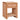 TOV Kora 18" Cotton Jute 1-Drawer Conrtact-Grade Nightstand Terracotta