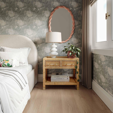 TOV Amara 25" Natural Rattan Nightstand Natural