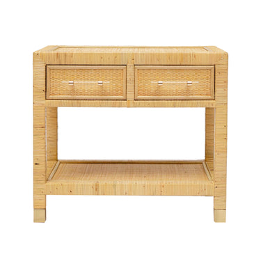 TOV Amara 25" Natural Rattan Nightstand Natural