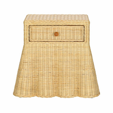 TOV Pentra 25" Natural Rattan Nightstand With Drawer Natural