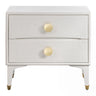 TOV Divine 25" 2-Drawer Nightstand White