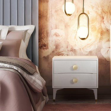 TOV Divine 25" 2-Drawer Nightstand White