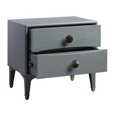 TOV Divine 25" 2-Drawer Nightstand Grey