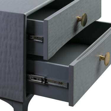 TOV Divine 25" 2-Drawer Nightstand Grey