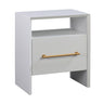 TOV Libre 23" Nightstand With Drawer White
