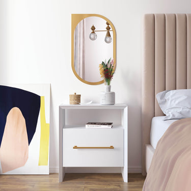TOV Libre 23" Nightstand With Drawer White