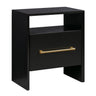 TOV Libre 23" Nightstand With Drawer Black