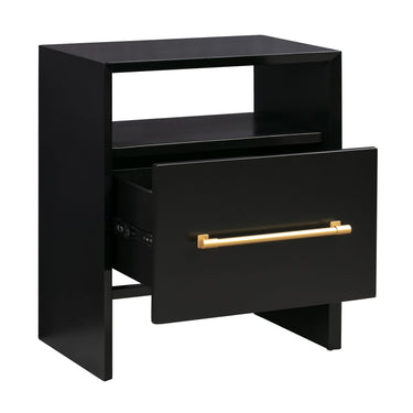 TOV Libre 23" Nightstand With Drawer Black