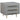 TOV Trident 28" 3-Drawer Nightstand Grey