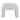 TOV Hump 26" Arched Nightstand With Drawer White