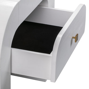 TOV Hump 26" Arched Nightstand With Drawer White